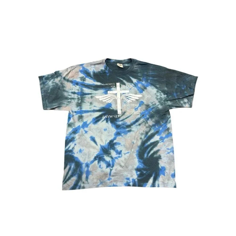 March For Christ Religious Tie-Dye Tee